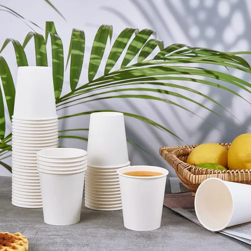 Miniatura 6 de TV TOPVALUE Paquete de 600 tazas de papel de 5 onzas, tazas desechables blancas para enjuague bucal y bebida caliente para baño, hogar, escuela