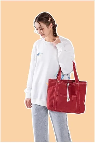 Miniatura 6 de Jeelow Bolso de mano de lona Bolso de hombro Crossbody Bolsas con bolsillos para hombres y mujeres