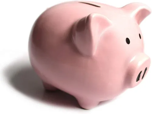 Miniatura 6 de Hucha de cerámica, alcancía de dinero para niños (azul)