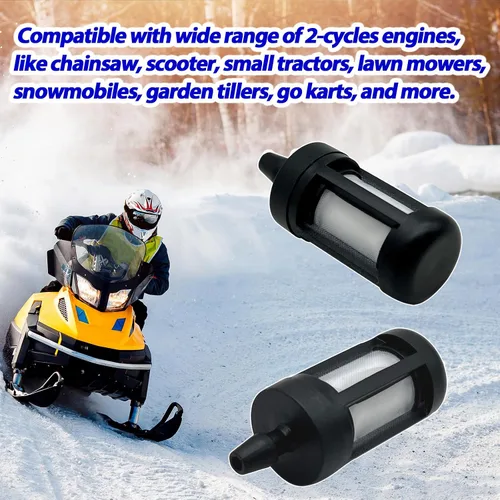 Miniatura 3 de Filtro de combustible de repuesto para motosierra Poulan Husqvarna Stihl de 2 ciclos, motor pequeño, se adapta a línea de combustible de 0.2" (5mm)