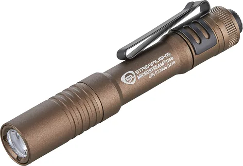 Miniatura 6 de Streamlight 66323 MicroStream linterna ultra compacta de 45 lúmenes y 420 candelas EDC con batería alcalina AAA, empaquetado transparente al por Rojo