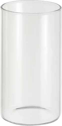 PATIKIL Jarrón cilíndrico de vidrio transparente, 4.7 pulgadas de alto y 2.6 pulgadas de diámetro, florero flotante para decoración del hogar,