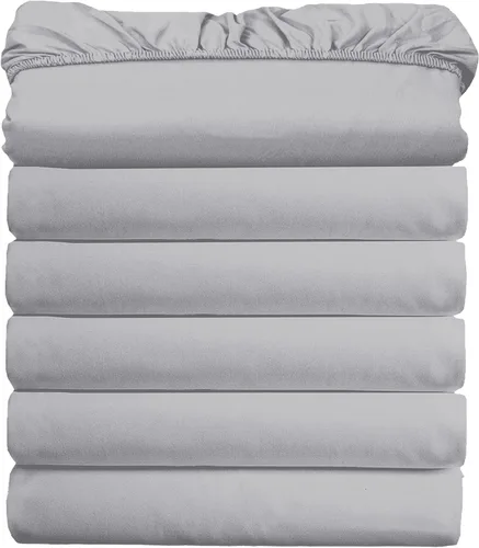 Miniatura 23 de Elegant Comfort Paquete de 6 sábanas bajeras ultrasuaves a granel – 1500 sábanas bajeras de microfibra de alta calidad hotelera, bolsillos profundos