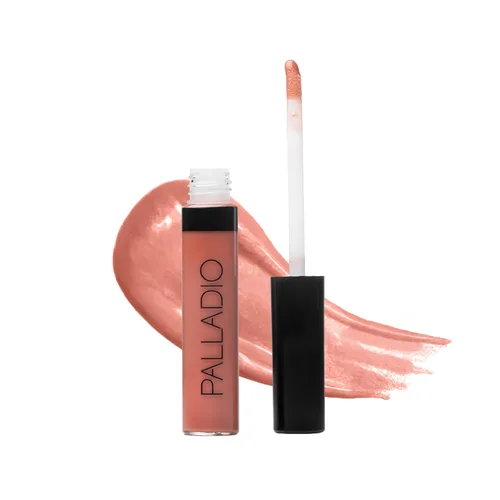Miniatura 14 de Palladio Brillo de labios, brillo de labios no pegajoso, contiene vitamina E y aloe, ofrece un color intenso e hidratación, minimiza las arrugas