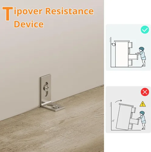 Miniatura 6 de IRONCK Estantería alta y estrecha de 8 niveles, estantería de esquina compacta, fácil de combinar para sala de estar, oficina, estudio, dormitorio