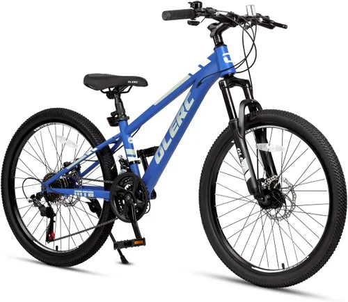 Miniatura 18 de Glerc Bicicleta de montaña para niños de 20, 24 y 26 pulgadas, bicicleta de montaña para niños y niñas a partir de 6 años, bicicleta Skyline de 21