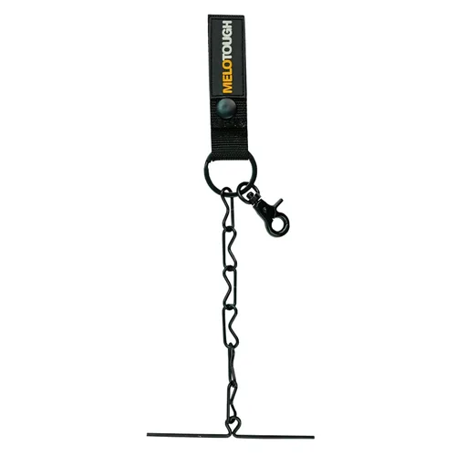 Miniatura 2 de MELOTOUGH Tanga de cinta para cinturón de herramientas, cintura electricistas, cadena con llavero y gancho a presión de gatillo, 1 paquete