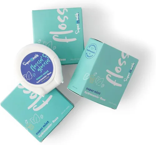 Miniatura 11 de SuperMouth® Hilo dental sin flúor, hilo dental expansible para eliminar la placa y soporte del esmalte, fórmula suave para niños, adultos y mujeres