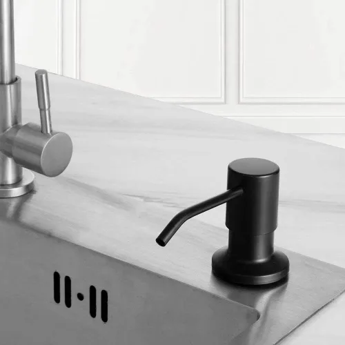 Miniatura 2 de Dispensador de jabón para fregadero de cocina, dispensador de jabón de fregadero integrado dispensador de loción con botella de 17 onzas