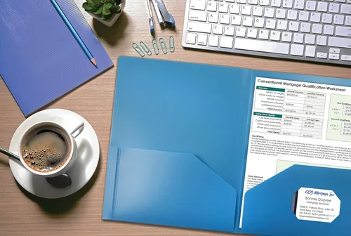 Miniatura 2 de Better Office Products Carpetas de plástico azul claro pesado con 2 bolsillos, paquete de 24, carpetas de polietileno tamaño carta, paquete de 24