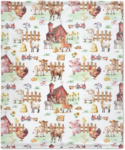Miniatura 19 de Manta de franela de vaca para regalo, ultra suave y acogedora, manta de forro polar ligera y mullida, manta de felpa cálida para sofá, cama, 30 x 40
