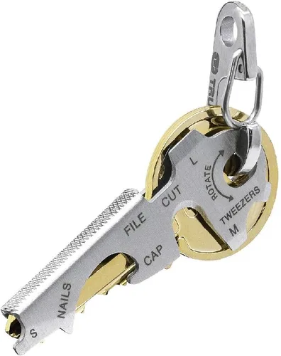 Miniatura 3 de True Utility TU47 Keytool Multifunción Acero Inoxidable Llavero Herramienta Accesorio