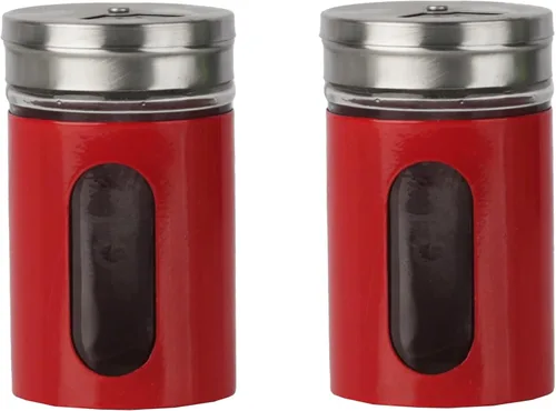 Miniatura 7 de Aqua Salt Pepper Shakers Retro Spice Jars - Juego de 2