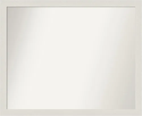 Miniatura 229 de Amanti Art Espejo de baño blanco para sobre el fregadero, 24 x 24 pulgadas, hecho a medida, espejo de tocador cuadrado blanco estrecho, marco