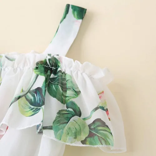 Miniatura 5 de Toddler Baby Girls Summer Dress Chiffon Princess Tutu Dress Floral Beachwear Suspender Sundress Skirt Little Girl Clothes