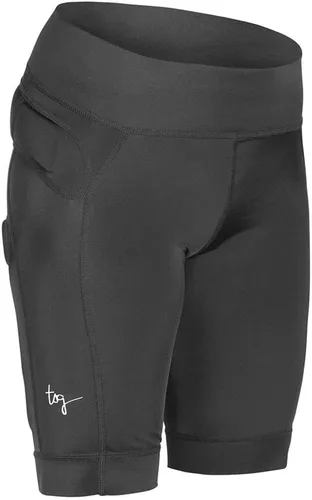 TSG - Crash Pant Carna Short para snowboard, patín y esquí - Protección 3D para cadera y coxis - Se adapta a hombres y mujeres - Negro