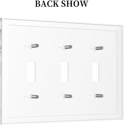 Miniatura 157 de Decorative Outlet Covers Blue Background White Cat Daisy Floral 2-Gang 1-Gang Wall Plate Single Toggle/Rocker Farmhouse Style Light Switch Covers