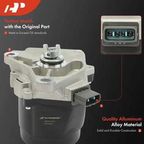 Miniatura 7 de Distribuidor de encendido A-Premium con tapa y rotor Compatible con Honda Accord 1999 2000 2001 2002 L4 2.3L
