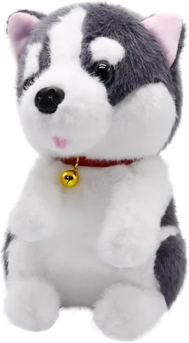 Miniatura 11 de Adorable animal de peluche de Beagle ultrasuave y esponjoso, peluche de perro pequeño con lengua rosa diminuta que asoma, regalos encantadores