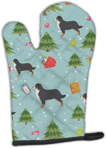 Miniatura 174 de Caroline's Treasures BB4872OVMT - Guante de horno de Navidad Affenpinscher resistente al calor, grueso para sartenes calientes y horno, manopla