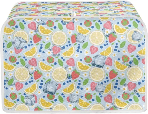 Miniatura 11 de Dreaweet Cubierta abstracta para tostadora de margaritas, protección contra el polvo, cubierta para hacer pan, resistente a las manchas, lavable a
