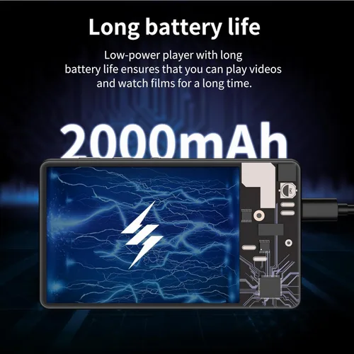 Miniatura 3 de SWOFY M503Pro - Reproductor MP3 de 80 GB con Bluetooth y WiFi, pantalla táctil de 4.0 pulgadas, reproductor de MP3 con altavoz, reproductor