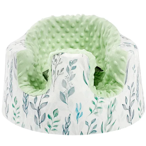 DILIMI Minky - Funda de asiento compatible con asiento Bumbo, extraíble, ultra suave, cómoda, cálida, funda de asiento para bebé niña y niño, hoja