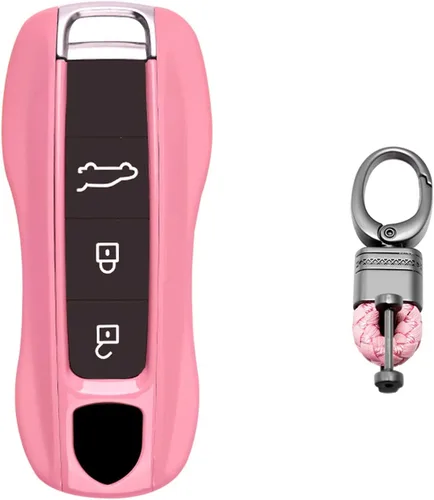 Miniatura 11 de Xotic Tech - Carcasa rígida de ABS con llavero, compatible con Porsche Cayenne, Panamera, Boxster, Cayman Carrera 918 Spyder Macan, llave