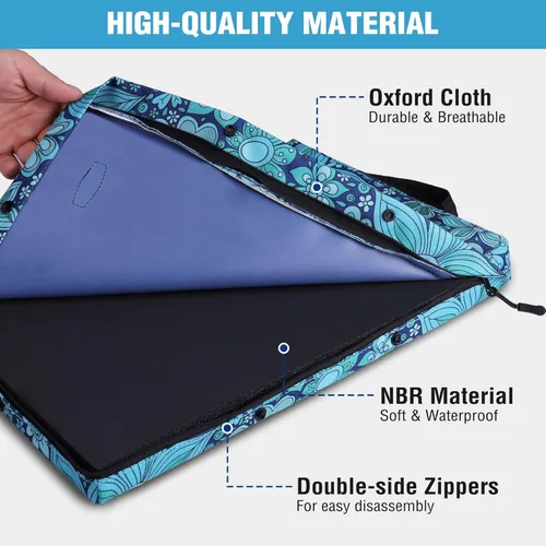 Miniatura 4 de WORKPRO Almohadilla para arrodillarse de 17" con cubierta removible, acolchado de almohadilla suave para la rodilla, almohadilla grande de espuma