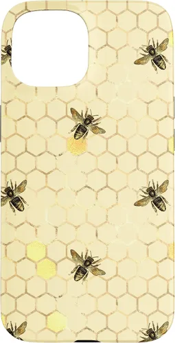 Miniatura 6 de Funda con estampado floral de abeja para iPhone 16 color amarillo miel