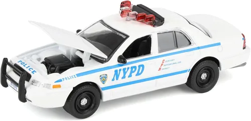 Miniatura 6 de 2011 Ford Crown Victoria Police Departamento de Policía de Nueva York (NYPD) con número de escuadrón de NYPD hoja de calcomanías Hobby Exclusivo