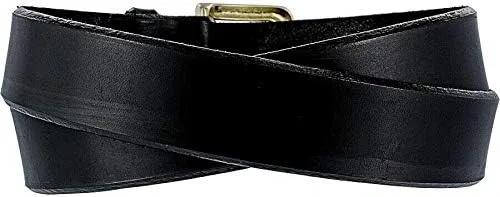 Miniatura 2 de Leegin Cinturón negro bisel inglés Latigo para hombre