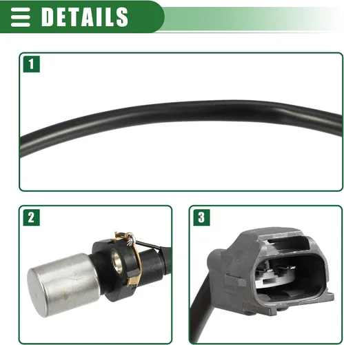 Miniatura 5 de Motoforti Sensor de posición del cigüeñal del motor, sensor de posición del cigüeñal, para Toyota Supra 3.0L 1993-1998, ABS, 90919-05006, negro