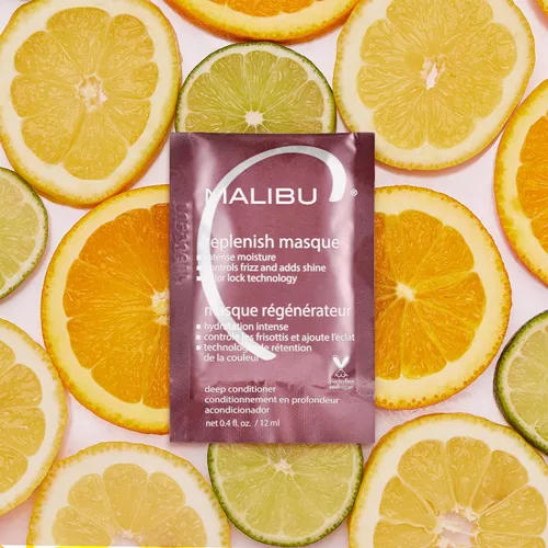 Miniatura 2 de Malibu C Replenish Hair Masque (1 paquete) - Acondicionador profundo ultra hidratante para reparación del cabello - Fórmula reparadora con aceite