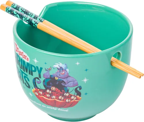 Miniatura 21 de Silver Buffalo Disney Lady and the Tramp Eating Noodles Chinese Love - Cuenco de ramen de cerámica con palillos, apto para microondas, 20 onzas