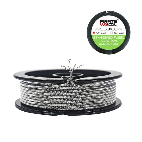 Alambre de Clapton SS316L del acero inoxidable para el uso hecho a mano del cableado de la resistencia del hogar de la calefacción caliente de la