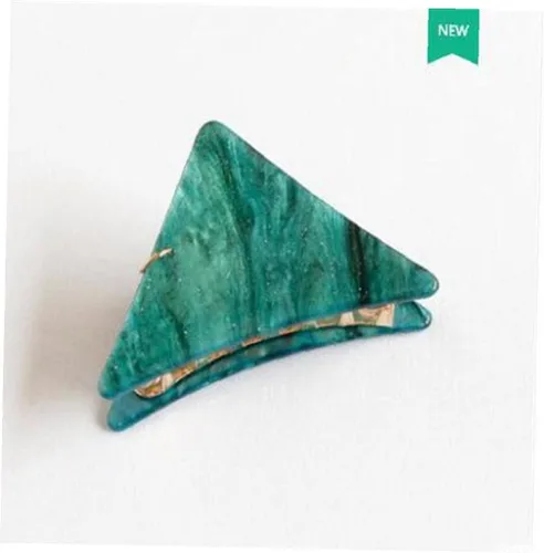 Miniatura 4 de Horquilla de tinta triangular geométrica linda para mujer, pinzas para el cabello de las niñas, accesorios de decoración