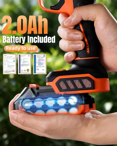 Miniatura 6 de Tijeras de Podar Eléctricas Inalámbricas, [Diámetro de Corte de 1.6''] Podadora Profesional con Batería, Tijeras de Jardín para Poda de Árboles