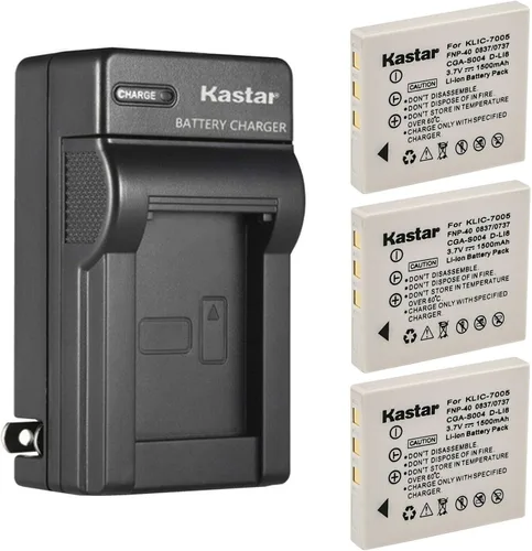 Miniatura 7 de Kastar 2-Pack Battery and AC Wall Charger Replacement for Sanyo NP-40 Battery - UF553436 Charger for Sanyo Xacti VPC-E1075, VPC-E1090, VPC-E760