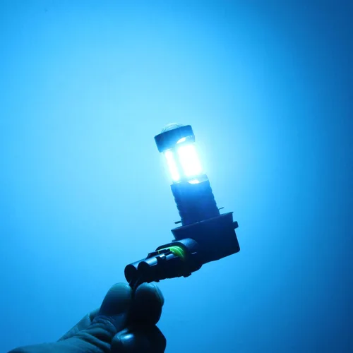 Miniatura 4 de Alla Lighting - Bombillas LED H8 H11, reemplazo para luces antiniebla o lámparas DRL, 8000K azul hielo 12V, H11LL, H8LL, H16, para automóviles