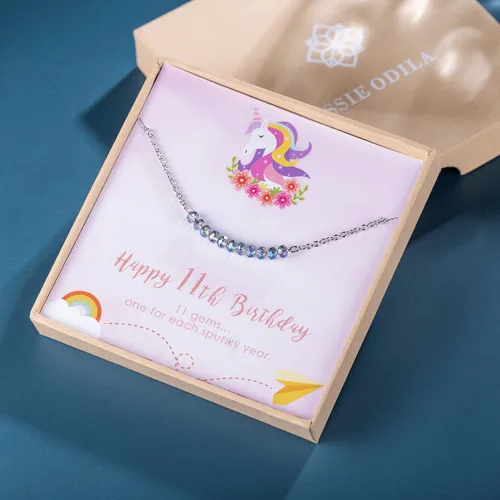 Miniatura 2 de ESSIE ODILA Collar dulce de 10 a 25 años para niñas de cumpleaños, regalos para niñas de 10, 11, 12, 13, 14, 16, 18, 21 años, hija, sobrina