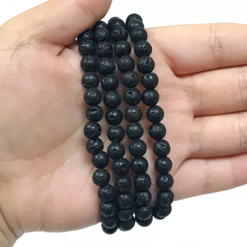 Miniatura 29 de Gem Avenue Handmade Round Bead Stretch Bracelet Unisex Natural Stone Beaded Jewelry for Men & Women, Elastic Wristband for Daily Wear