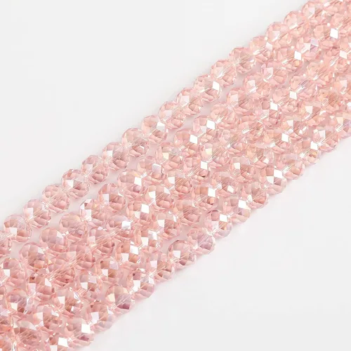 Miniatura 7 de Cuentas de vidrio Rondelle de 4mm para hacer joyas 1200 piezas Cuentas espaciadoras facetadas en forma de Briolette de cristal surtidos Suministros
