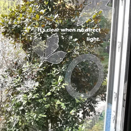 Miniatura 2 de Calcomanías holográficas para ventana para golpes de pájaros, recordatorio de vidrio, calcomanías autoadhesivas anticolisión, evita que los pájaros