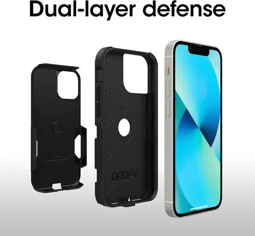Miniatura 3 de OtterBox Funda para iPhone 13 mini y iPhone 12 mini Commuter Series, color negro, delgada y resistente, apta para bolsillo, con protección de puerto