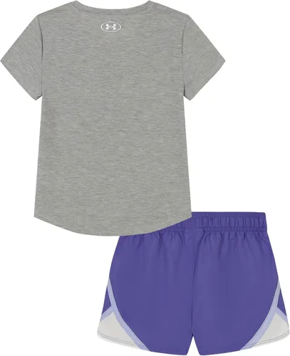Miniatura 30 de Under Armour baby-girls Short Sleeve Shirt and Shorts Set, Durable Stretch and Lightweight