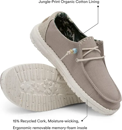 Miniatura 3 de Hey Dude Wendy Natural - Mocasines para mujer
