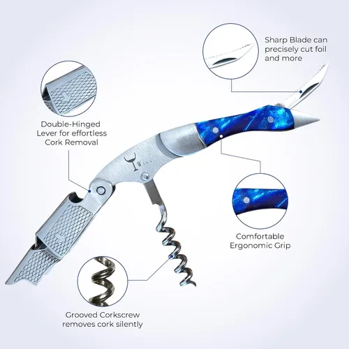 Miniatura 2 de Wino Wine Key! - Abridor de vino sacacorchos de sumiller profesional