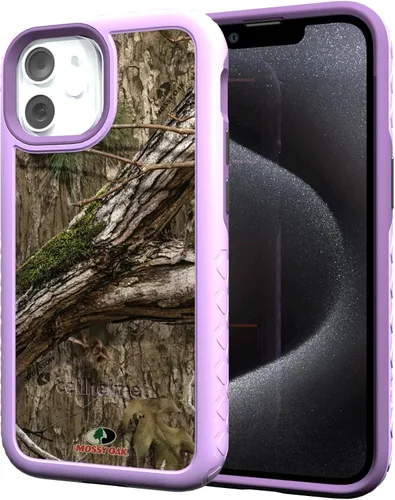 Miniatura 55 de cellhelmet Mossy Oak Agua Yellowfin Funda de doble capa en gris diseñada para iPhone 13 Mini a prueba de golpes y caídas, duradera, como se ve