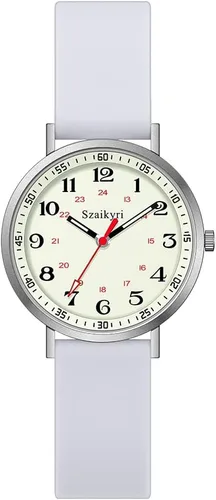 Miniatura 11 de Szaikyri Relojes de enfermera para mujeres, profesionales médicos, estudiantes con esfera de hora militar luminosa y fácil de leer, reloj deportivo